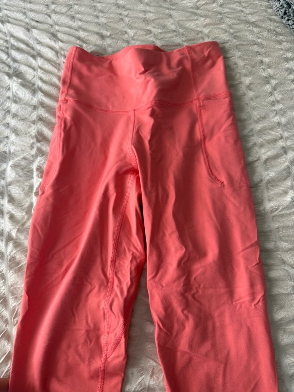 Under Armour Coral-Pink High-Waist Performance Leggings